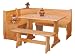 Kitchen & Housewares : Solid Wood Kitchen Corner Breakfast Nook - Unfinished