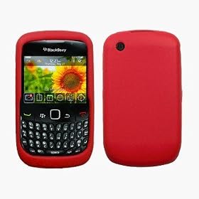 Red Silicone Case / Skin / Cover for RIM BlackBerry Curve 8520 / 8530