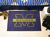 Univ of Michigan Starter 20x30 Floor Mat (Rug) - Michigan Wolverines NCAA College Athletics