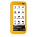 Yellow Premium Silicone Skin Snap-On Cover Case Cell Phone Protector for Samsung i900 Omnia + Lanyard Gift