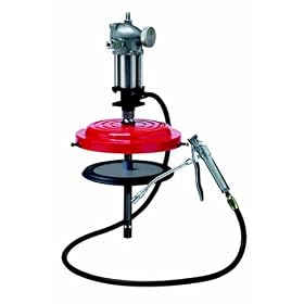 50:1 High Pressure Grease Pump Assembly for 35lb (25-50lb) 5 Gallon Pails; w  rubber ringed... by Lube Technology