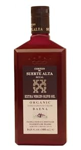 Cortijo de Suerte Alta Picual- Award Winning, NOP Organic Certified, Cold Pressed EVOO Extra Virgin Olive Oil,2012-2013 Harvest, 17-Ounce Glass Bottle