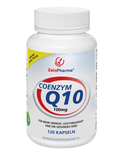 ZeinPharma Coenzym Q10 - 100mg - 120 Vegetarische Kapseln - 1er Pack (1 x 58 g)