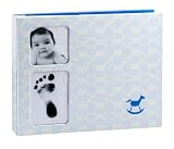 Pearhead Babyprints Rocking Horse Babybook, Blue