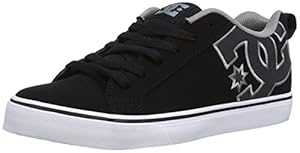 DC Men's Court Vulcanized SE Sneaker,Black Wash,5 M US