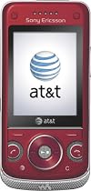 Sony Ericsson W760a Phone, Red (AT&T)