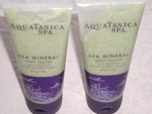 Bath & Body Works Aquatanica Spa Mineral Body Polish with Exclusive Marine Nutrient Complex 6 oz Lot of 2