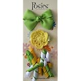 Posies Accessories Green Apple & Daffodil Hair Bow & Clippie Set