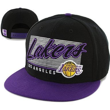 NBA Men's Los Angeles Lakers HWC Kelvin Snapback Cap (Black, OSFA)