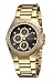 Accurist Men’s Gold Tone Bracelet Watch  MB1298BP with Black dial set And Swarovski Crystals