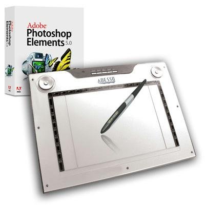 External hard drive:12X7.25IN Widescreen Slim Media Graphics Tablet 4000 Lpi with pen & Sw