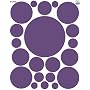 Polka Dot Wall Decals (21) Peel & Stick Purple Dot&hellip by Create-A-Mural