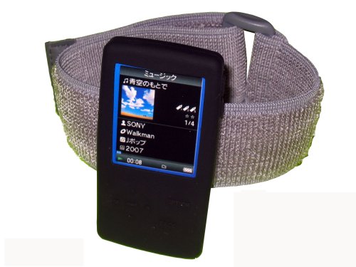 Childrens Toyshop  Third Party New : BLACK Sports Case Bundle for Sony Walkman Video NW-A800 NW-A805, NW-A806 & NW-A808 Skin with screen protector NWZ-A815, NWZ-A816 & NWZ-A818 ( NWZA815, NWZA816 & NWZA818 )