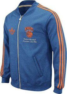 New York Knicks Adidas Throwback Full Zip Vintage Track Jacket
