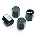 NISMO Logo Black Tire Valve Caps