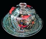 Golf - 19th Hole Design - Hand Painted - Cheese Dome and Matching 10 inch Plate Golf - 19th Hole Design - Hand Painted - Cheese Dome and Matching 10 inch Plate