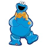 SESAME STREET COOKIE MONSTER JUMBO MYLAR PARTY BALLOON SUPER SHAPE SESAME STREET COOKIE MONSTER JUMBO MYLAR PARTY BALLOON SUPER SHAPE