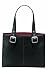 SOLO Classic Collection Ladies Laptop Tote, Padded Compartment Holds Notebook Computer up to 16 Inches, Black, Red Lining, K709-4/17