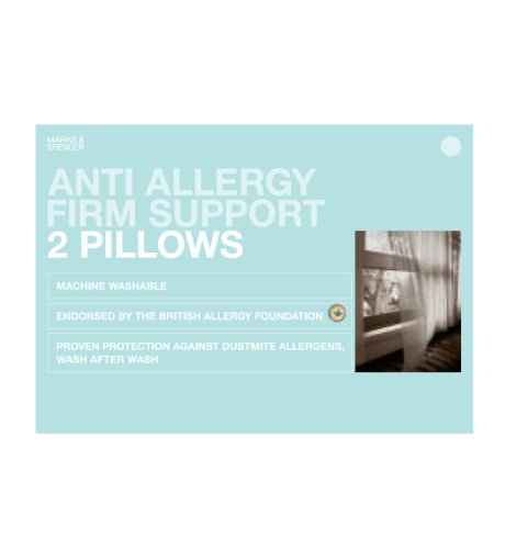 2 Anti Allergy Firm Support Pillows