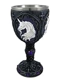 Medieval Unicorn Head Wine Goblet Fantasy Wicca