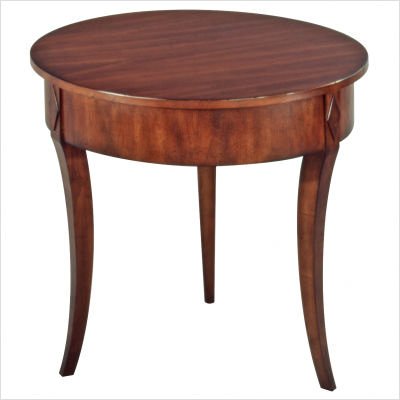 Idealist Rouen Round End Table Distressing: Antiqued, Finish: Cordovan Stain Idealist Rouen Round End Table Distressing: Antiqued, Finish: Cordovan Stain