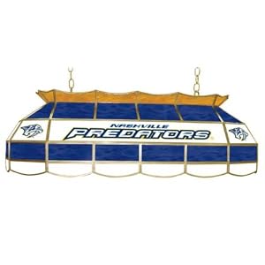 Trademark NHL Nashville Predators Stained Glass 40-inch Lighting Fixture