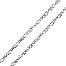 4.5mm Men Stainless Steel Figaro Chain Necklace 24in