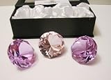 Oleg Cassini Colorful Crystal Paperweights