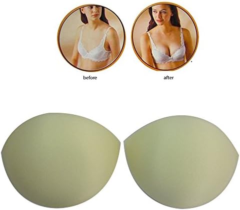 Pair Insert Push Up Foam Bra Cup A/B Pad Removal Bikini Tank Top Cami Shapewear