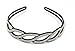 Yeshan Strong Rhinestone and Crystal Beaded Handmade Plastic Headband,Wave Design Hairband for girls