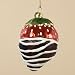 3.5" Chocolate Shop Dipped & Drizzled Strawberry Glass Christmas Ornament