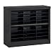 Sandusky Lee BQD1-09 Black Steel Powder coat Snapit Literature Organizer, 30" Height x 34-1/2" Width x 13" Depth
