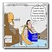 Rich Diesslins Funny Theology Cartoons - Irenaeus - Studies At the Feet of Polycarp - Wall Clocks