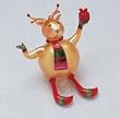 Whimsical Plump Reindeer With Dangle Legs Christmas Ornament #823033B
