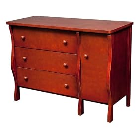 Delta Canton 4 Drawer Flat Top Dressing Table, Cherry from Delta Enterprise