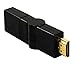 Generic 2x HDMI Male To Female Right Angle 90-360 Degree Adapter
