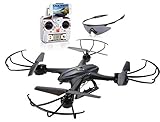 Holy Stone X400C FPV RC Quadcopter Drone with Wifi Camera Live Video One Key Return Function Headless Mode 2.4GHz 4 Chanel 6 Axis Gyro RTF Left and Right Hand Mode Bundle with Goggles