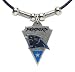 Carolina Panthers Leather Necklace w/Beads & Pewter Pendant - NFL Football Fan Shop Sports Team Merchandise