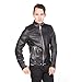 Diesel Men's L-Roshi Leather Jacket, Black, Small