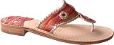 Jack Rogers Women's Navajo Society Low Heel Shoes,Red Society,9.5 M US