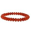 8mm Rondell Stretch Bracelet - Red Aventurine
