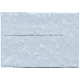 4bar A1 (3 5/8 x 5 1/8) Blue Recycled Parchment Paper Envelope - 25 envelopes per pack