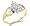 Cluster Diamond Ring Anniversary Womens 10k Yellow Gold (0.15 Carat), Size 5