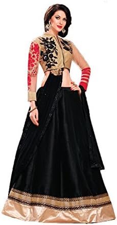 prachstore Indian Women Designer Party wear black Lehenga Choli K-3864-32615