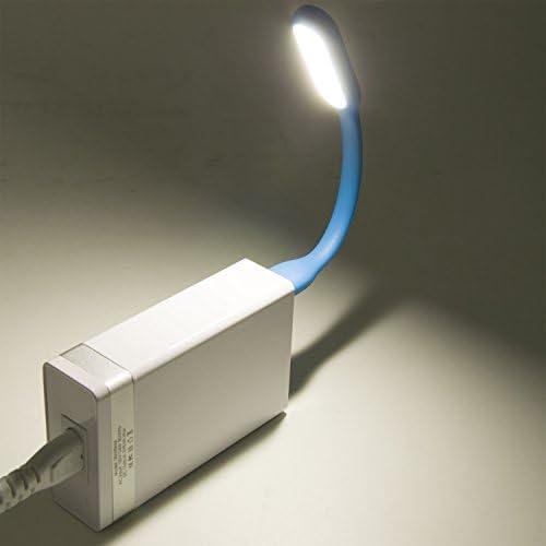 oneBuyone Mini USB LED keyboard Lamp Adjust Angle Portable Flexible Bed Travel Sporting Outdoor soft light for Laptop PC Notebook Desktop Power Bank（Blue&Green）