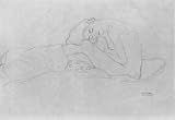 Gustav Klimt (Seated female Halbakt left the head on the knee flexed) Art Poster Print - 13
