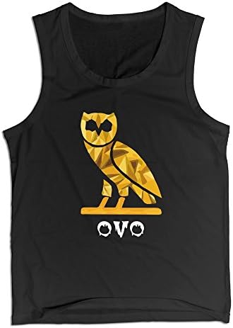 Ovo Sound October Very Own Drake Ovoxo Geek Ovo Bird Owl Tank Top Tank Shirts S Blackfor Men.Graphic Printed T Shirt.