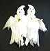 36 Ghost with Bells Yard Ornament on Stake 2 Pc. Set