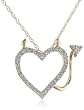 XPY 14k Gold Heart Devil Diamond Pendant (.05 ct)