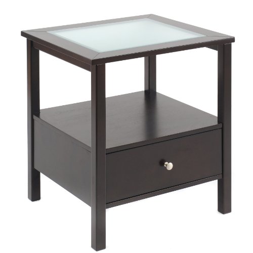 Bay Shore Collection End Drawer Espresso